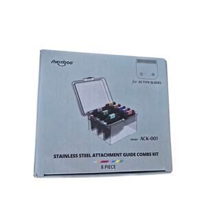 Shernboo 8 Piece Stainless Steel Attachment Combs Kit NOB A5 Blades